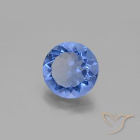 Fluorita que muda de cor Azul profundo Natural 9.83ct, Redondo, VS