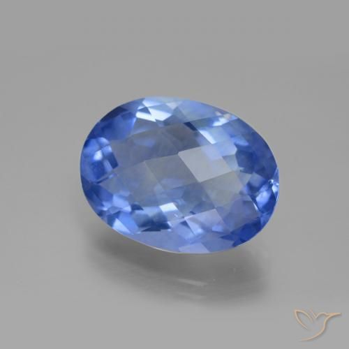 Fluorita que muda de cor Azul claro Natural 18.83ct, oval, VS