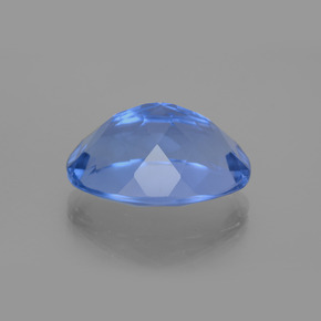 Fluorita de mudança de cor azul egípcio natural 20,76ct, corte oval, VVS