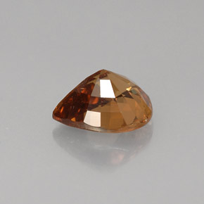 Granada de mudança de cor multicolorido natural 1,41ct, formato de pêra, VS