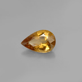Granada de mudança de cor multicolorido natural 1,37ct, formato de pêra, VVS-VS