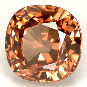Granada que muda de cor Laranja Natural 1.11ct, Almofada cortada, VS