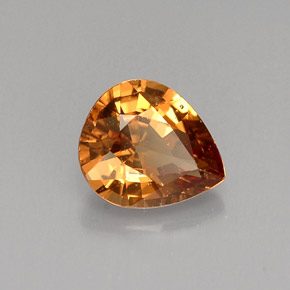 Granada de mudança de cor multicolorido natural 1,16ct, formato de pêra, VS