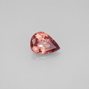 Granada que muda de cor Rosa rosado a rosa vermelho Natural 1.24ct, Formato de pêra, VS