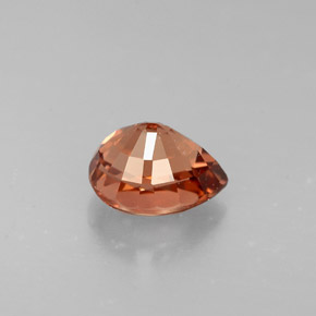 Granada que muda de cor Rosa Natural 1.25ct, Formato de pêra, VVS-VS