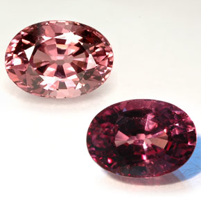 Granada de mudança de cor  natural 1,14ct, corte oval, VVS-VS