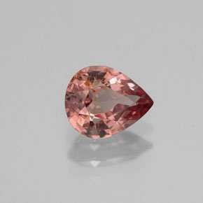 Granada que muda de cor Rosa rosado a rosa vermelho Natural 1.05ct, Formato de pêra, VS-SI