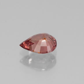 Granada que muda de cor Rosa rosado a rosa vermelho Natural 1.05ct, Formato de pêra, VS-SI