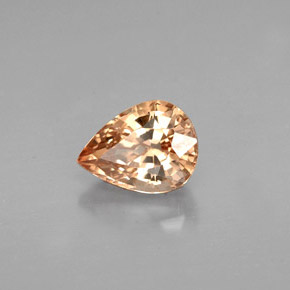 Granada de mudança de cor  natural 1,29ct, formato de pêra, VS-SI