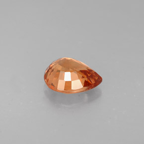 Granada de mudança de cor  natural 1,23ct, formato de pêra, VVS-VS