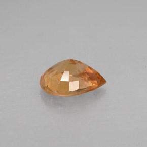 Granada de mudança de cor multicolorido natural 1,18ct, formato de pêra, VS