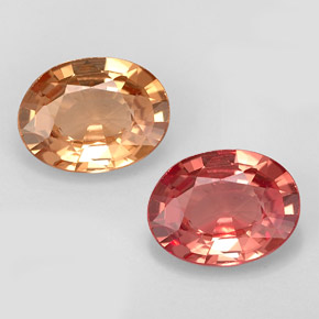 Granada de mudança de cor multicolorido natural 1,12ct, corte oval, VVS-VS