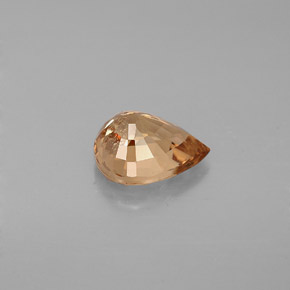 Granada de mudança de cor multicolorido natural 1,40ct, formato de pêra, VS-SI