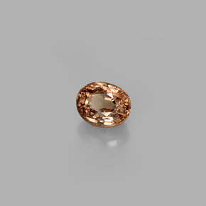 Granada de mudança de cor multicolorido natural 0,85ct, corte oval, VS