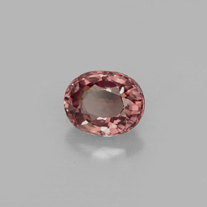 Granada de mudança de cor multicolorido natural 0,75ct, corte oval, VS