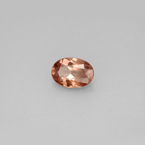 Granada de mudança de cor multicolorido natural 0,88ct, corte oval, VS