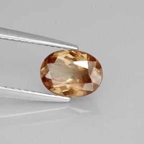 Granada de mudança de cor multicolorido natural 1,37ct, corte oval, VS