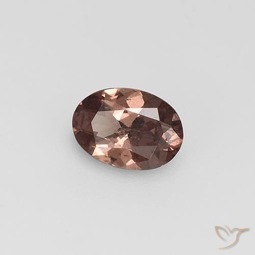 Granada que muda de cor Hickory Brown Natural 0.74ct, oval, VS
