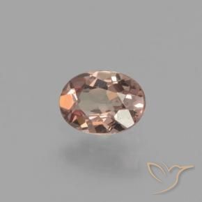 Granada de mudança de cor marrom natural 0,41ct, corte oval, VS