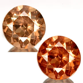 Granada de mudança de cor  natural 0,45ct, corte redondo, VS