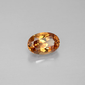 Granada de mudança de cor multicolorido natural 0,69ct, corte oval, VVS-VS