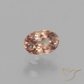 Granada de mudança de cor marrom natural 0,43ct, corte oval, VVS-VS