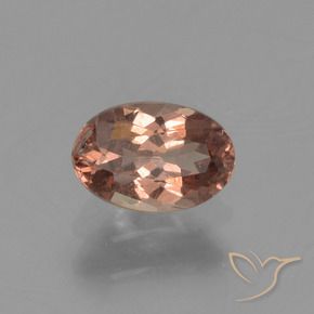 Granada de mudança de cor marrom natural 0,67ct, corte oval, VS