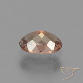Granada de mudança de cor marrom natural 0,67ct, corte oval, VS