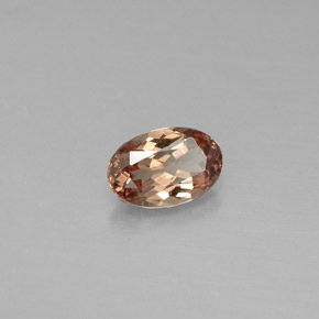 Granada que muda de cor Marrom Dourado a Laranja Natural 0.57ct, Corte Oval, VS