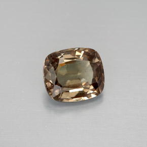 Granada de mudança de cor multicolorido natural 1,81ct, almofada cortada, VS
