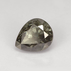 Granada de mudança de cor multicolorido natural 1,58ct, formato de pêra, VS