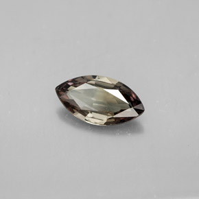 Granada de mudança de cor multicolorido natural 1,34ct, marquise, VS