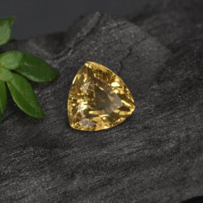 Granada de mudança de cor dourado natural 0,67ct, trillion, VS