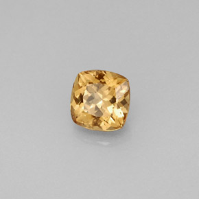 Granada que muda de cor Marrom Dourado a Laranja Natural 0.85ct, Almofada cortada, VS