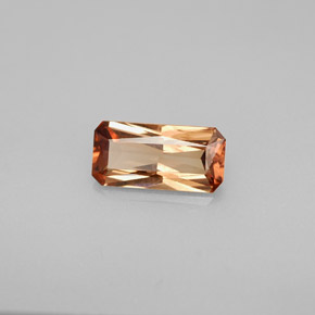 Granada de mudança de cor multicolorido natural 1,26ct, corte esmeralda, VS