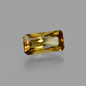 Granada de mudança de cor multicolorido natural 1,25ct, corte esmeralda, VS