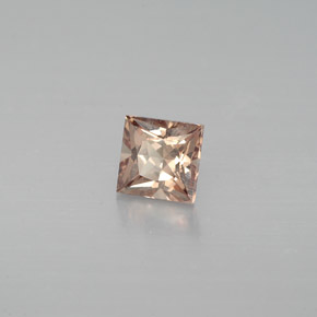 Granada que muda de cor Rosa rosado a rosa vermelho Natural 0.54ct, Quadrado, VVS-VS