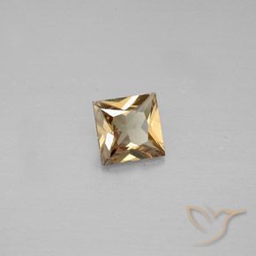 Granada que muda de cor Marrom dourado Natural 0.51ct, Quadrado, VVS-VS