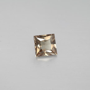 Granada de mudança de cor marrom natural 0,49ct, quadrado, VS