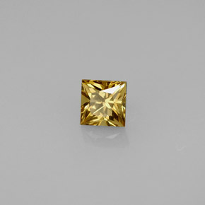 Granada que muda de cor Marrom esverdeado a laranja Natural 0.55ct, Quadrado, VVS-VS