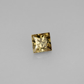 Granada de mudança de cor multicolorido natural 0,54ct, quadrado, VS