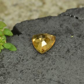 Granada de mudança de cor amarelo natural 0,78ct, trillion, VS