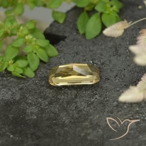 Granada que muda de cor Amarelo dourado Natural 0.72ct, Corte Octógono / Esmeralda, VS
