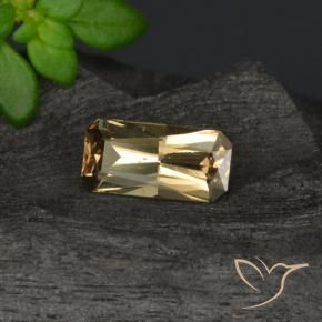 Granada que muda de cor Marrom dourado Natural 0.63ct, Corte Octógono / Esmeralda, VVS-VS