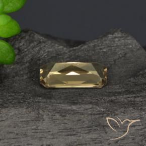 Granada que muda de cor Marrom dourado Natural 0.63ct, Corte Octógono / Esmeralda, VVS-VS