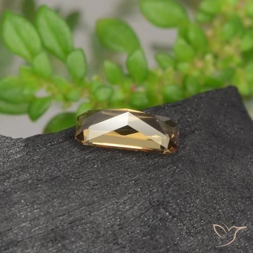 Granada que muda de cor Marrom dourado Natural 0.69ct, Corte Octógono / Esmeralda, VS