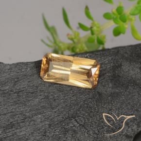 Granada que muda de cor Marrom dourado Natural 0.63ct, Corte Octógono / Esmeralda, VS