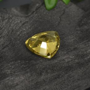 Granada de mudança de cor dourado natural 0,64ct, trillion, VS