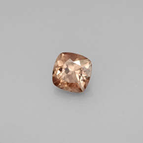 Granada de mudança de cor rosa amarronzado a vermelho natural 0,78ct, almofada cortada, VS