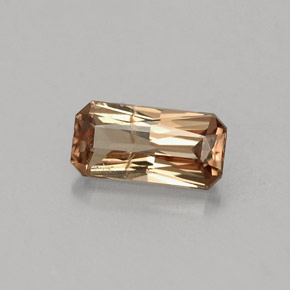 Granada de mudança de cor multicolorido natural 0,75ct, corte esmeralda, SI